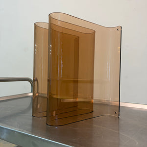 Zeitschriftenständer hellbraun Plexiglas