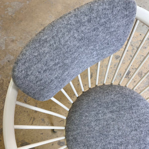Circle Chair weiß von Yngve Ekström für Swedese