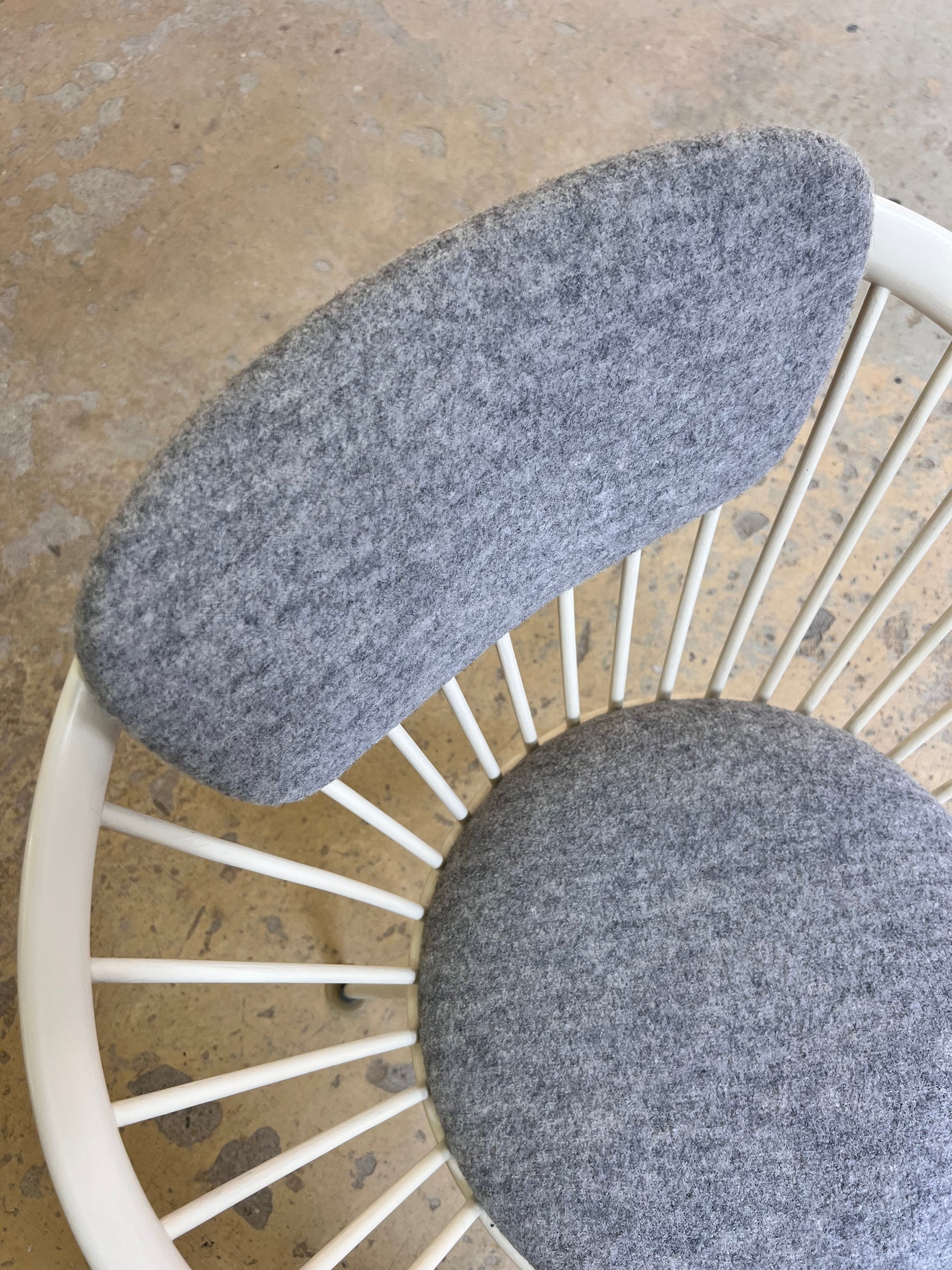 Circle Chair weiß von Yngve Ekström für Swedese