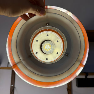 Lamellenlampe Trava silber schwarz orange von Carl Thore für Granhaga
