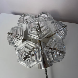 Wandlampe Eiskristall von VEB Kristallleuchtenbau Ebersbach
