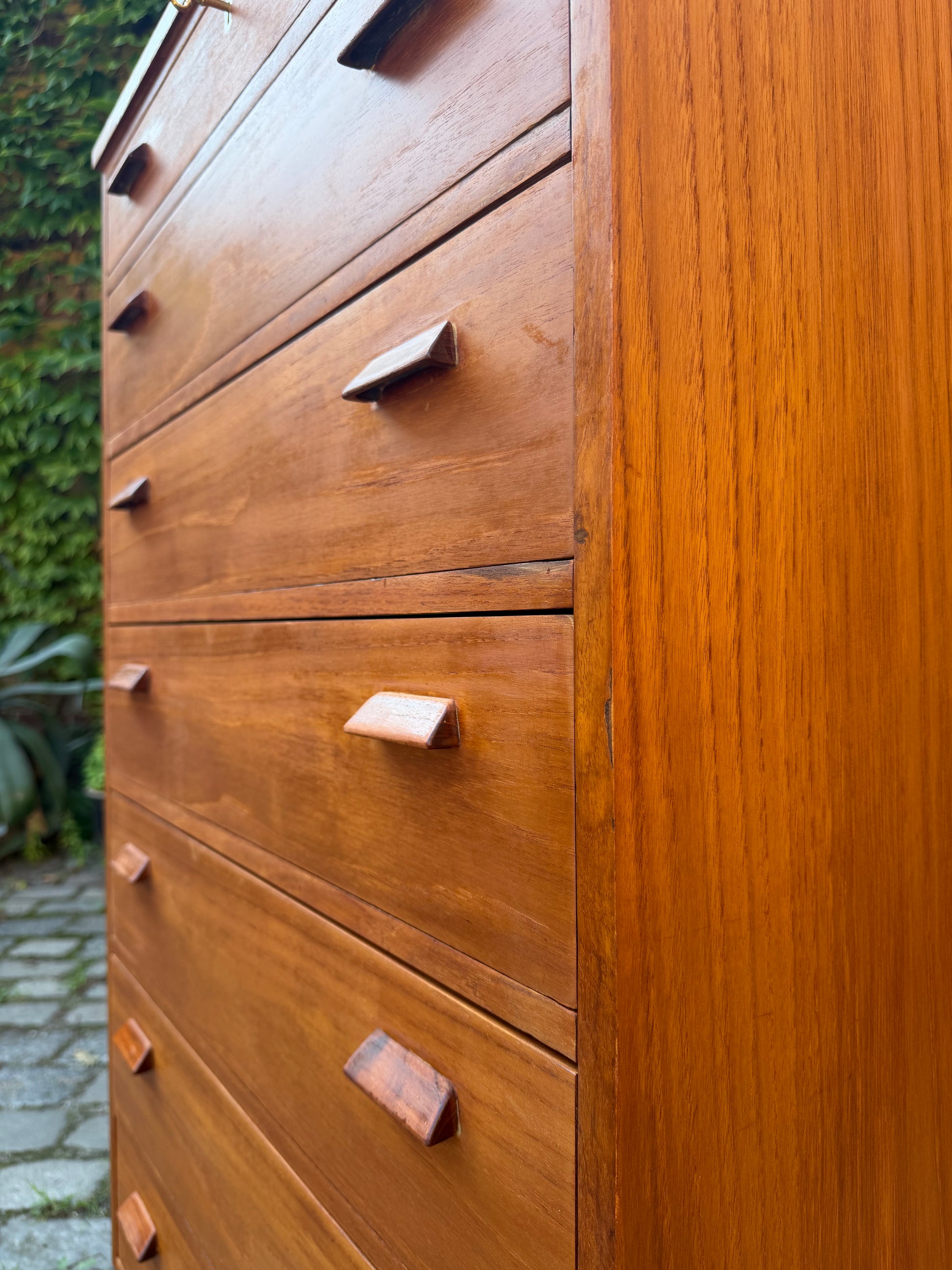 Tallboy Kommode Teak aus Dänemark