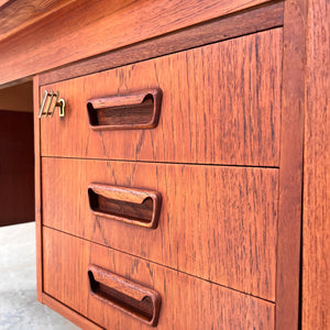 Freistehender Schreibtisch Teak aus Dänemark Sigh & Søns Møbler