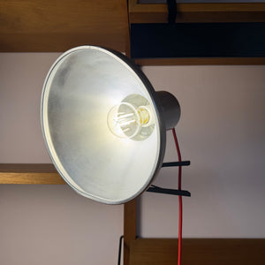 Klemmlampe silber aus Dänemark