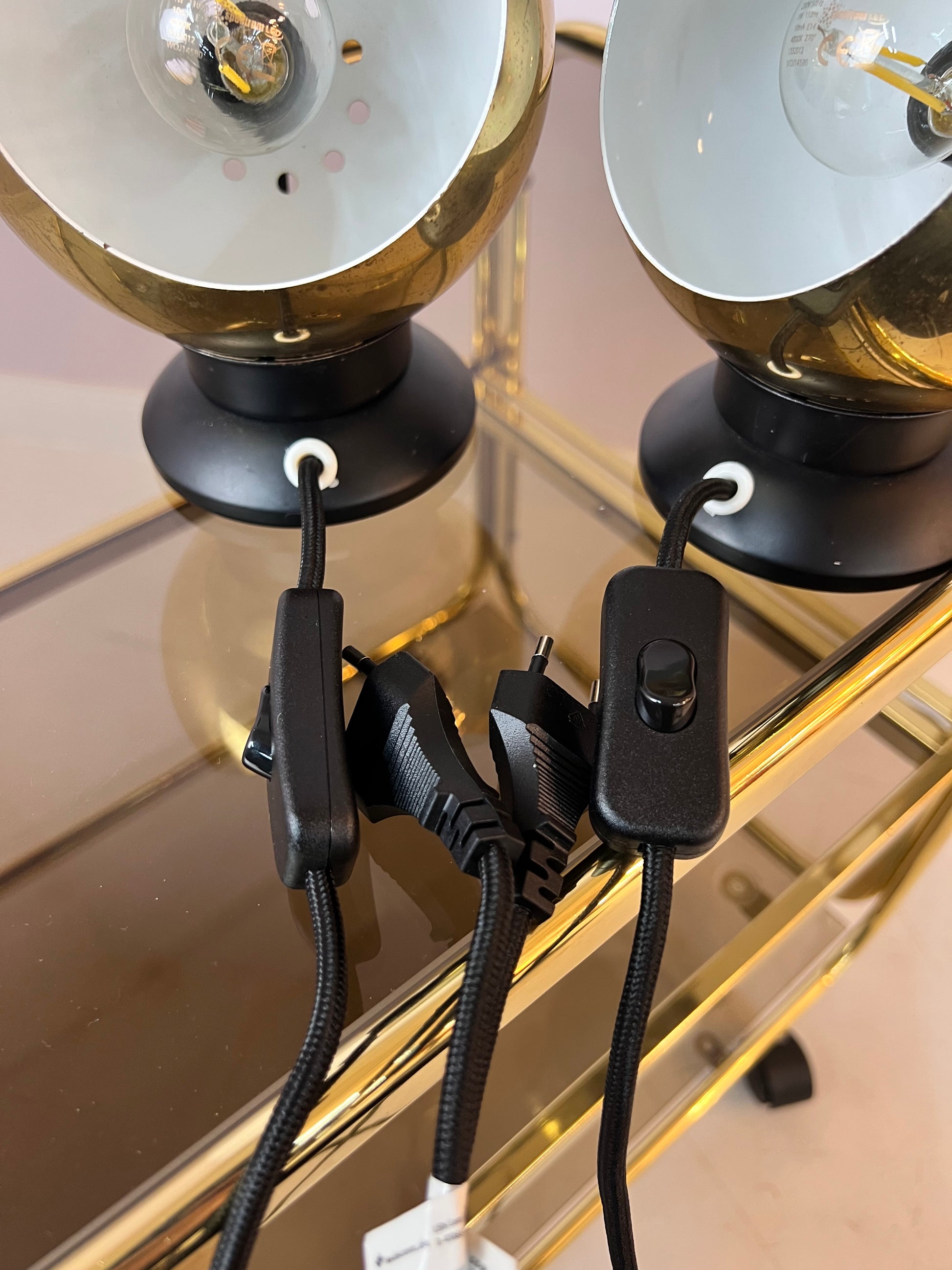 Set: 2x Kugellampe gold von Horn