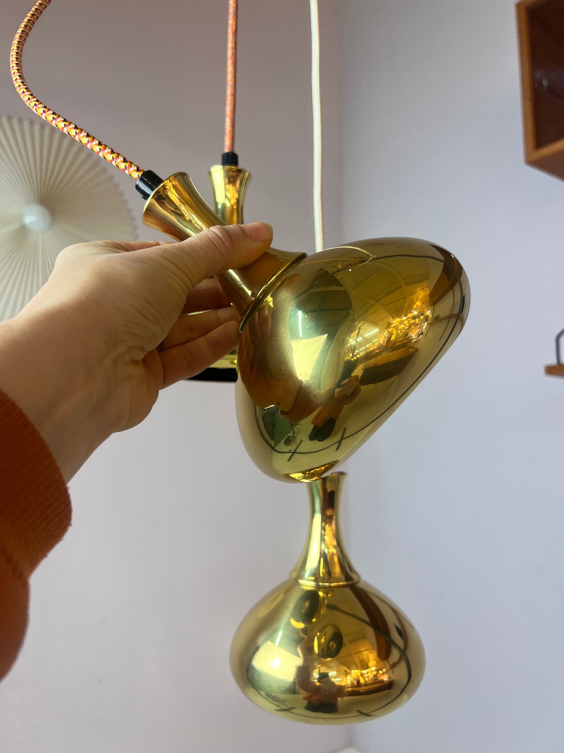 Hängelampe Messing von Scandi Lamp
