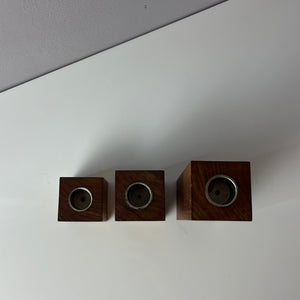 Set: Trio Kerzenständer Teak