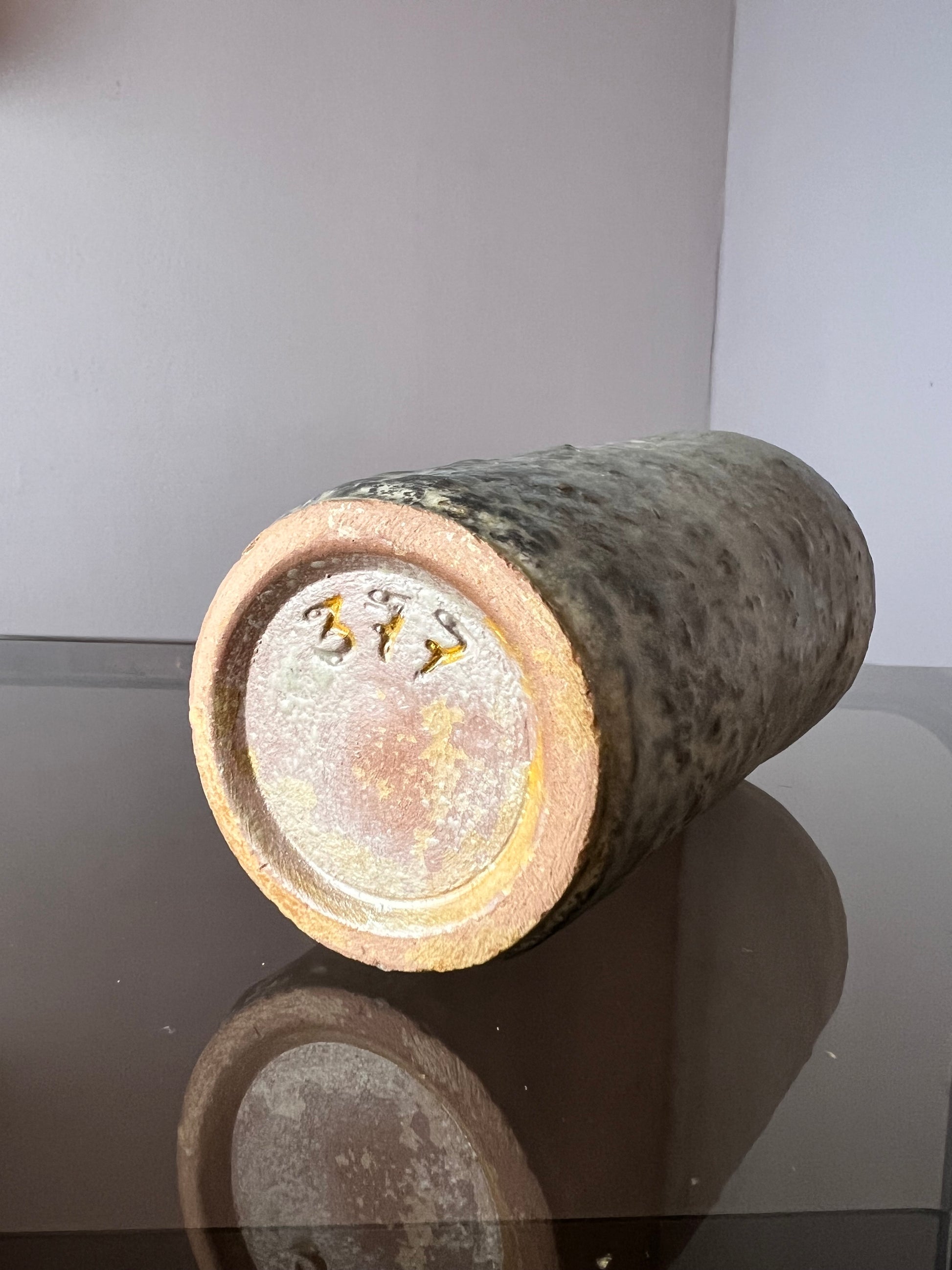 Vase 377 grau Keramik