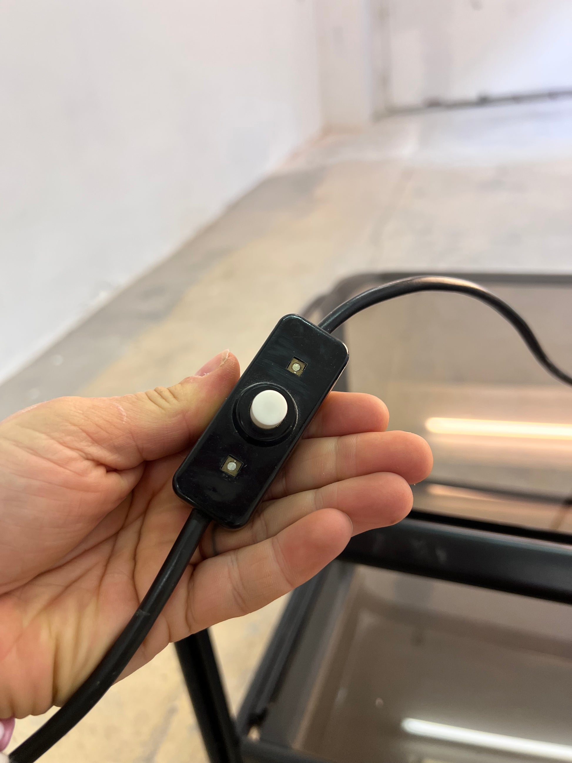Tischlampe Chrom Opalglas VEB NARVA