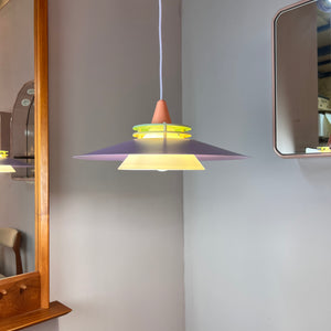 Lamellenlampe neu lackiert flieder aus Dänemark
