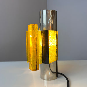 Wandlampe gelb schwarz von Claus Bolby für Cebo