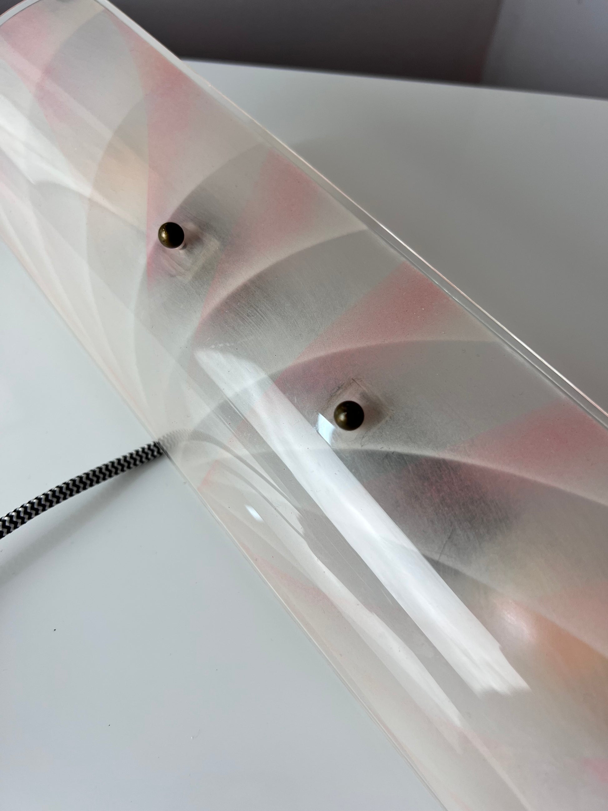 Wandlampe rosa Kunststoff