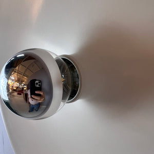 Wandlampe Diskus 50 cm weiß von Charlotte Perriand für Honsel