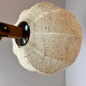 Scherenlampe beige Eiche