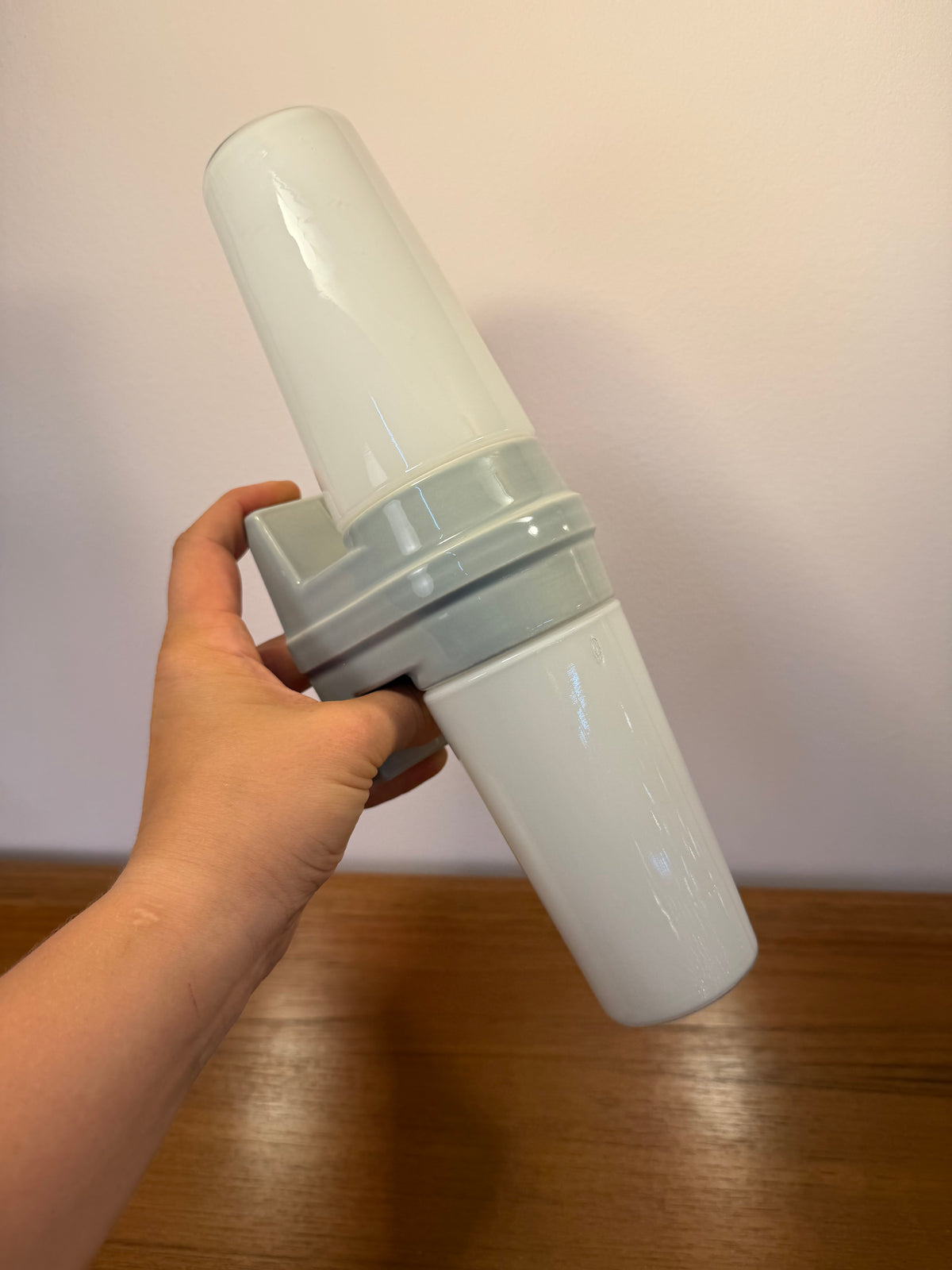 Wandlampe Modell 6060 grau von Sigvard Bernadotte für Ifö