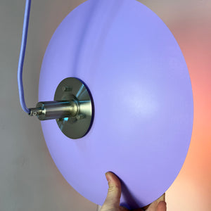 Lamellenlampe neu lackiert flieder peach pink aus Dänemark