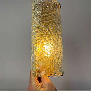 Wandlampe Glas Messing von Orrefors