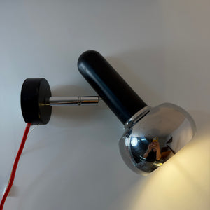 Wandlampe schwarz Chrom von Simon & Schelle (Sische)