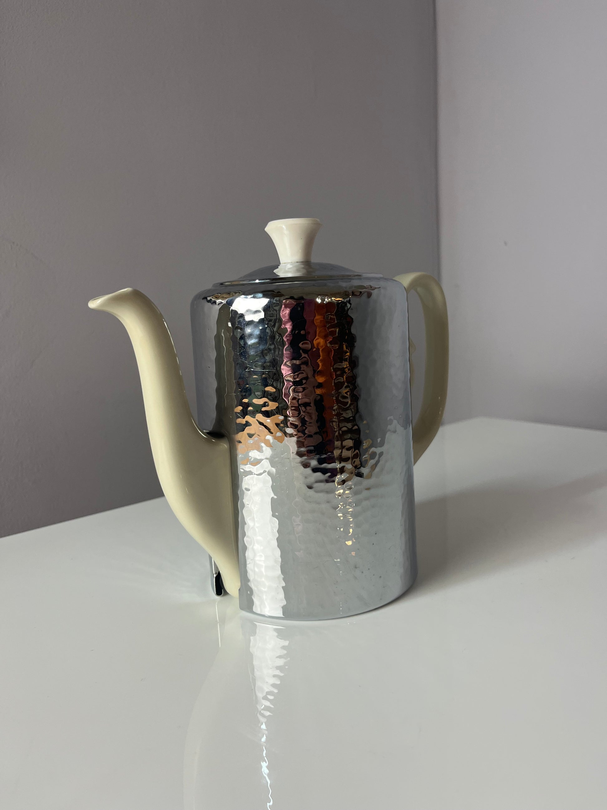 Kaffeekanne mit Warmhalter von J. Kronester Bavaria