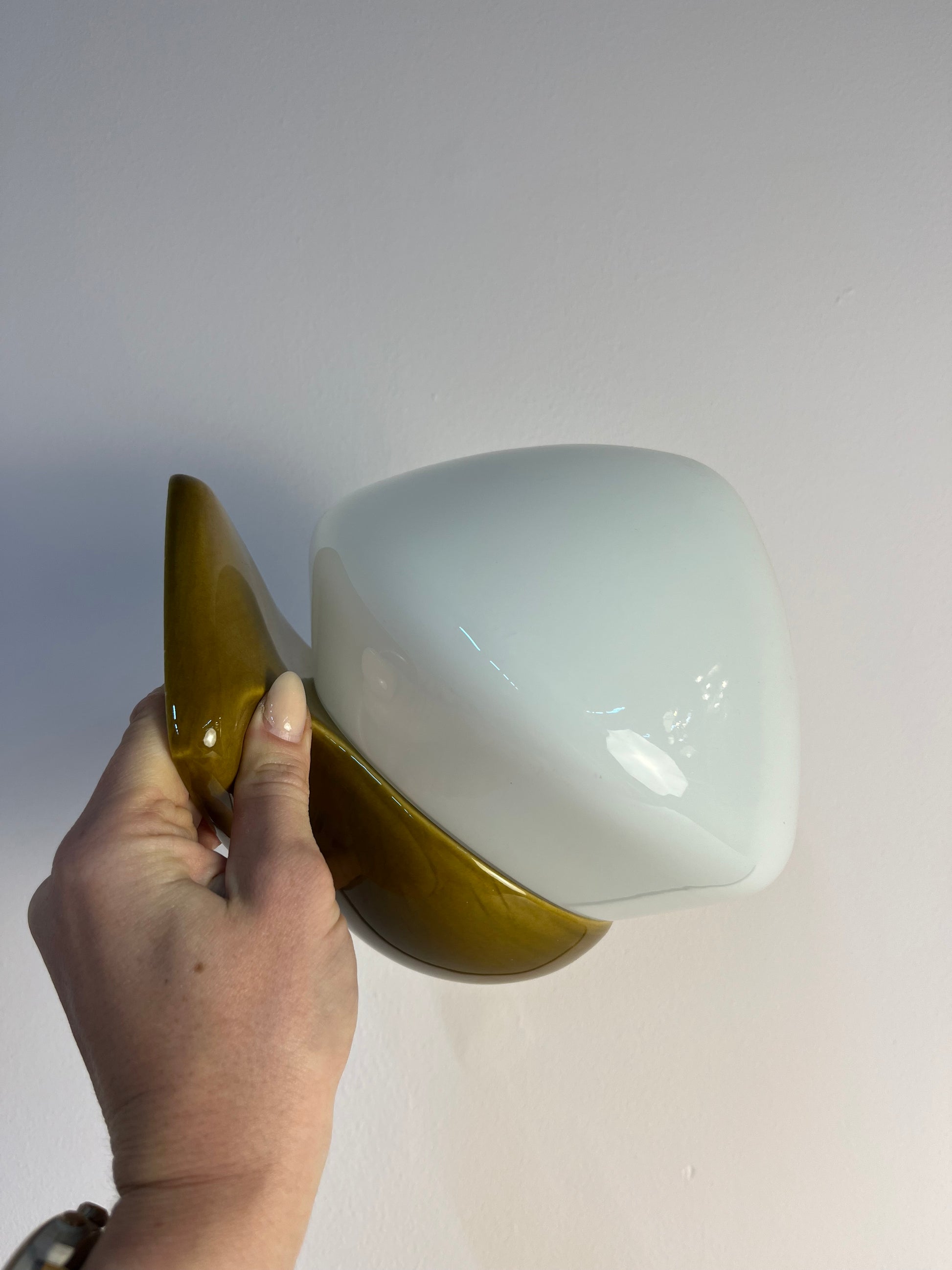 Wandlampe Modell 6030 oliv von Sigvard Bernadotte für Ifö