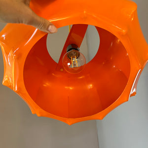 Hängelampe orange Kunststoff von Ilka Plast