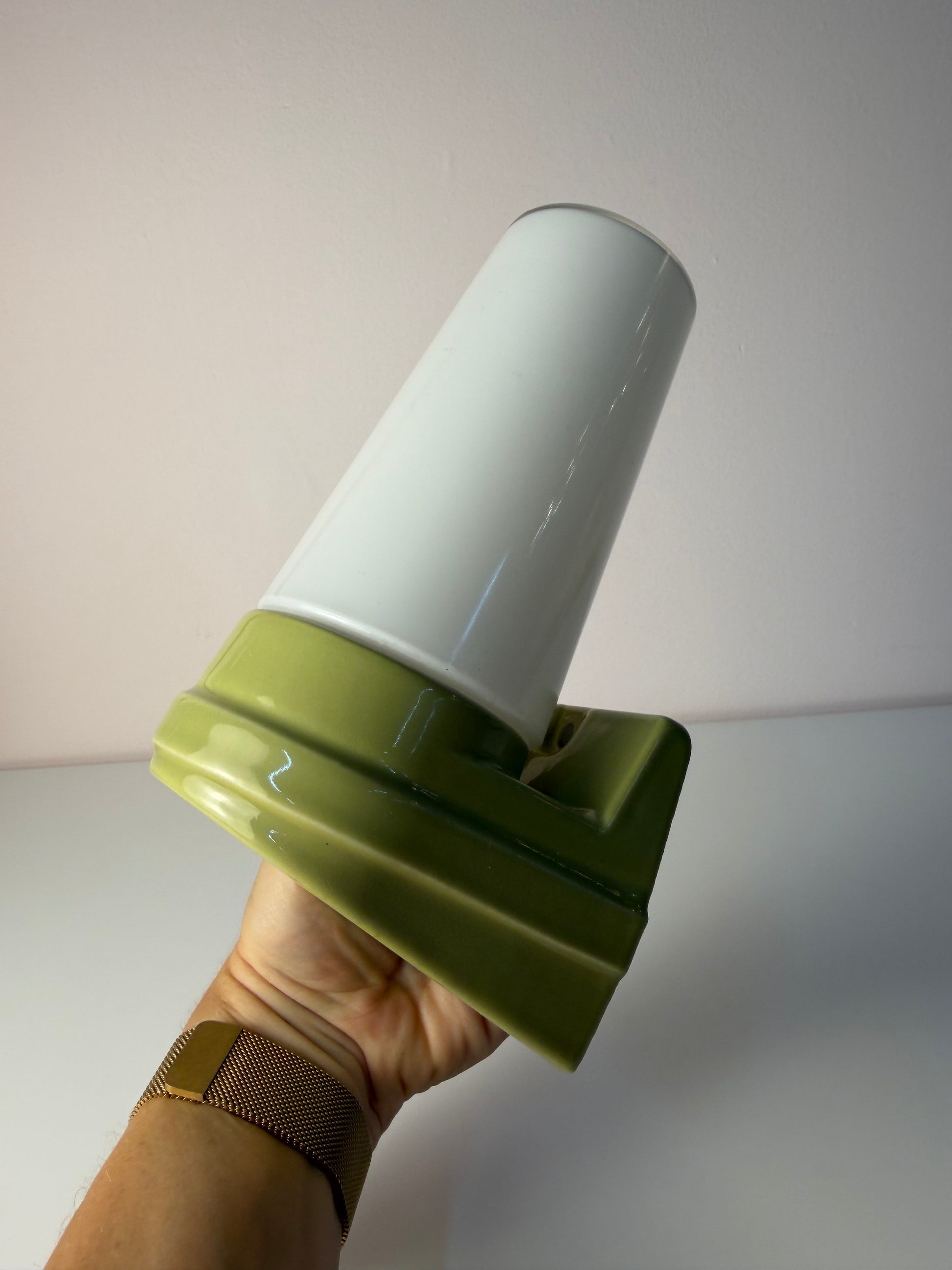 Wandlampe Modell 6080 mintgrün von Sigvard Bernadotte für Ifö