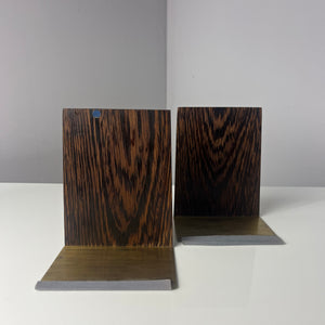 Set: 2x eckige Buchstütze Palisander