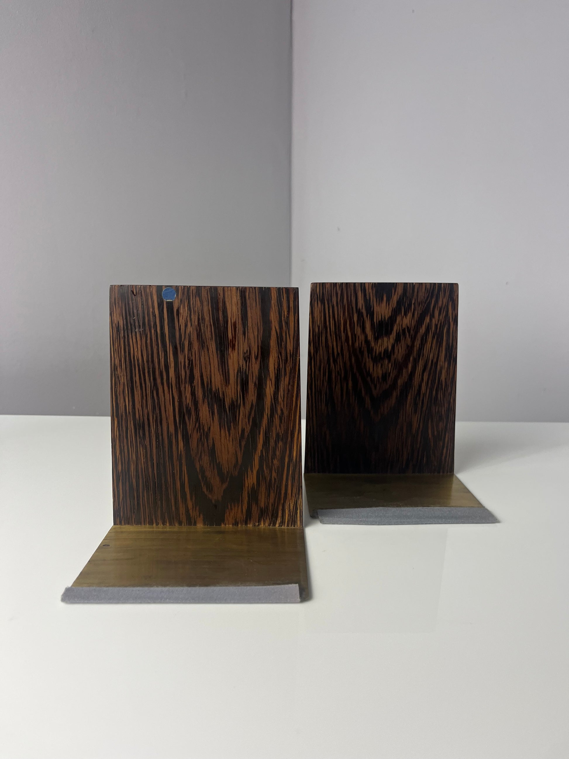 Set: 2x eckige Buchstütze Palisander