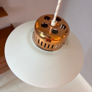 Hängelampe Opal & Kupfer Dänemark