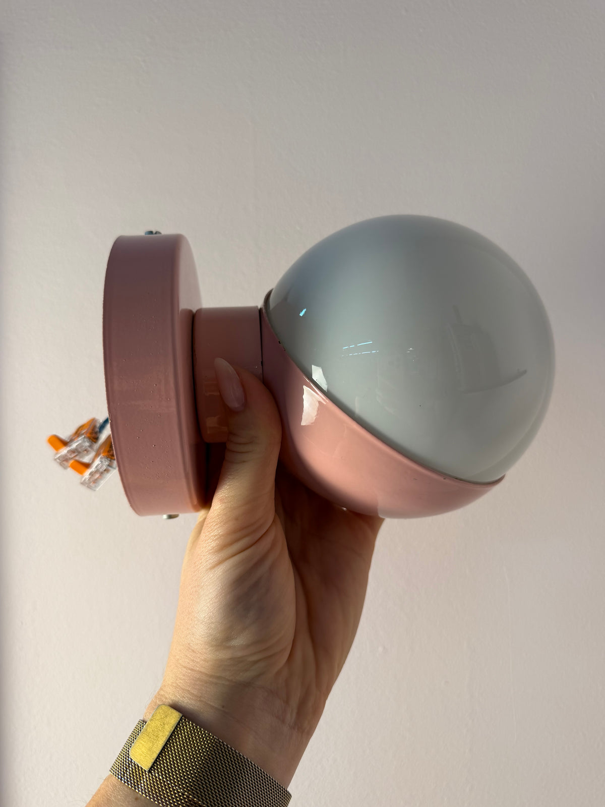 Wandlampe Typ 0330 rosa aus Dänemark