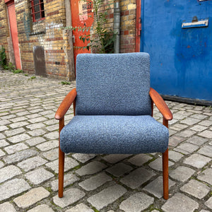 Sessel blau Teak aus Dänemark