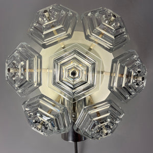 Wandlampe Eiskristall von VEB Kristallleuchtenbau Ebersbach