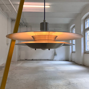 Lamellenlampe lila silber aus Dänemark
