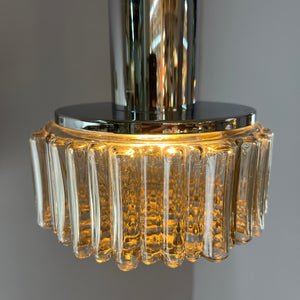 Pendelleuchte Modell P105 Rauchglas Chrom von STAFF