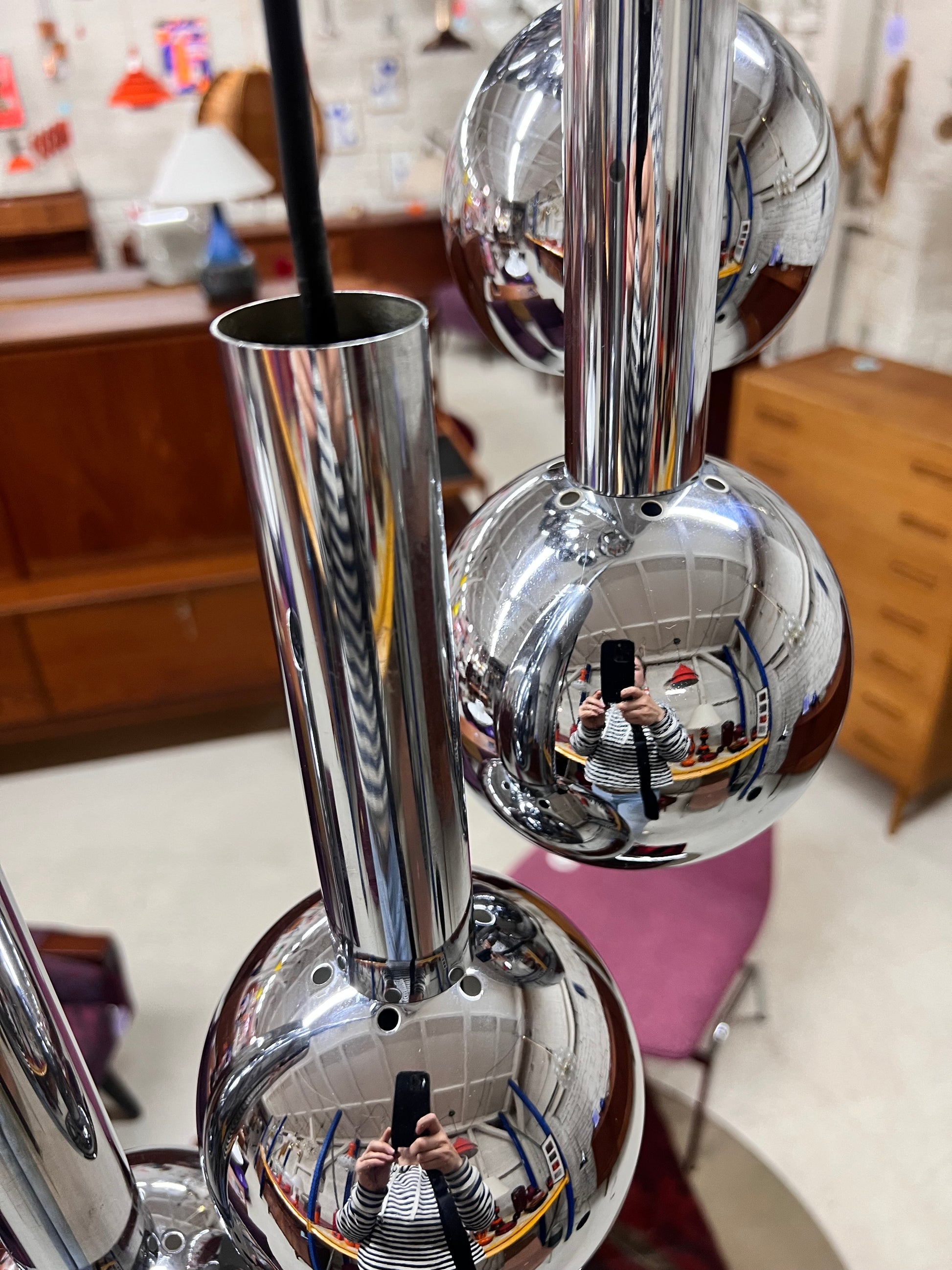 Kaskadenlampe 10-flammig Chrom von STAFF