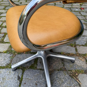 Drehstuhl Chrom Leder von Olymp