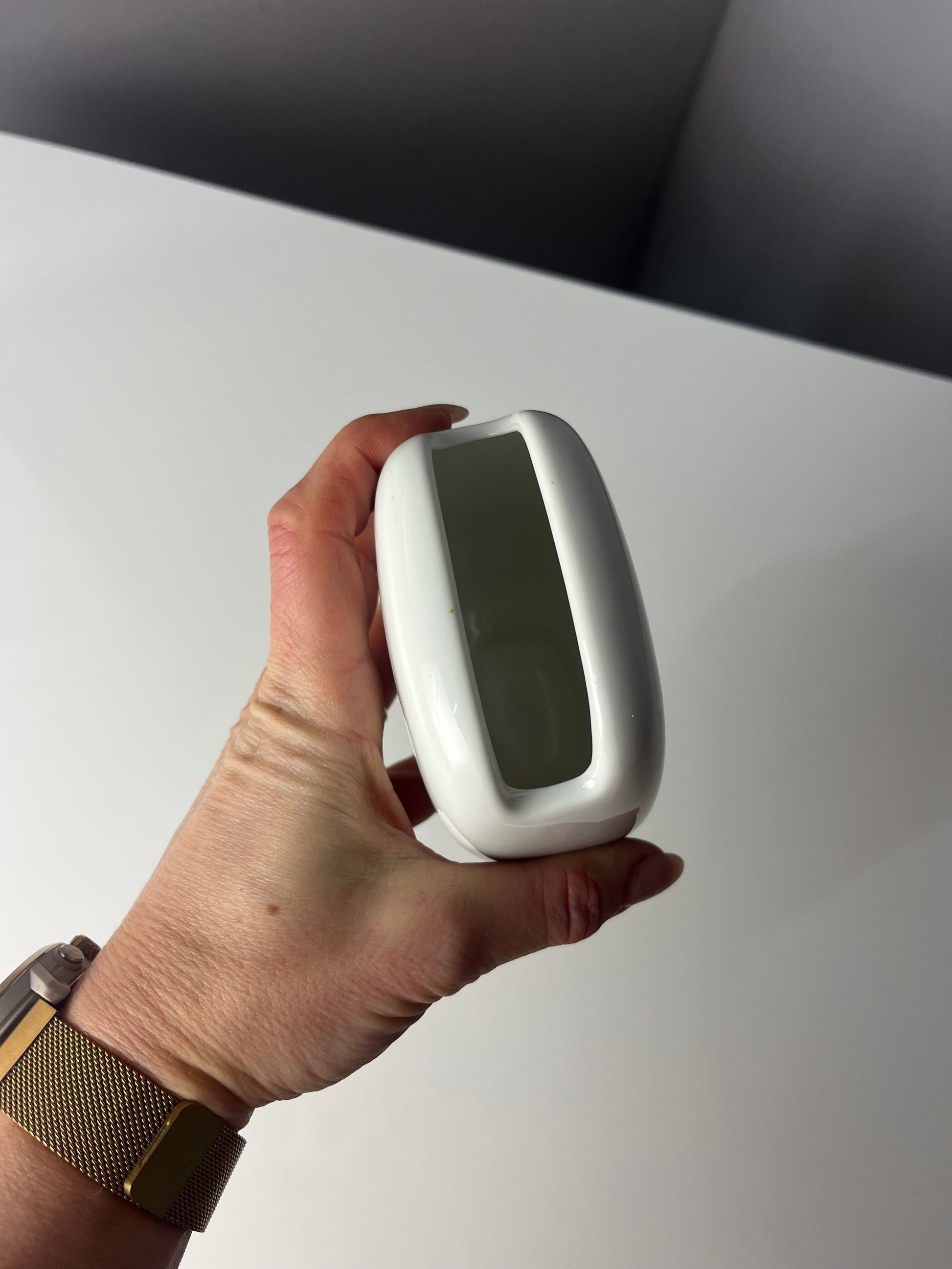 Mini Vase weiß silber von Rosenthal Studio Line