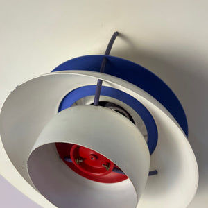Lamellenlampe PH5 weiß von Poul Henningsen für Louis Poulsen