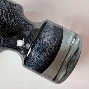 Vase grau von Bo Borgström für Åseda Glasbruk