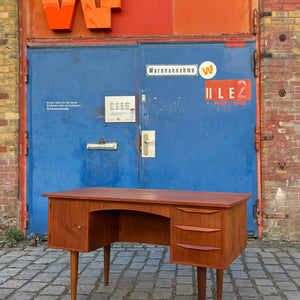 Freistehender Schreibtisch Teak aus Dänemark
