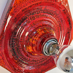 Wandlampe rot Keramik von Hustadt Leuchten
