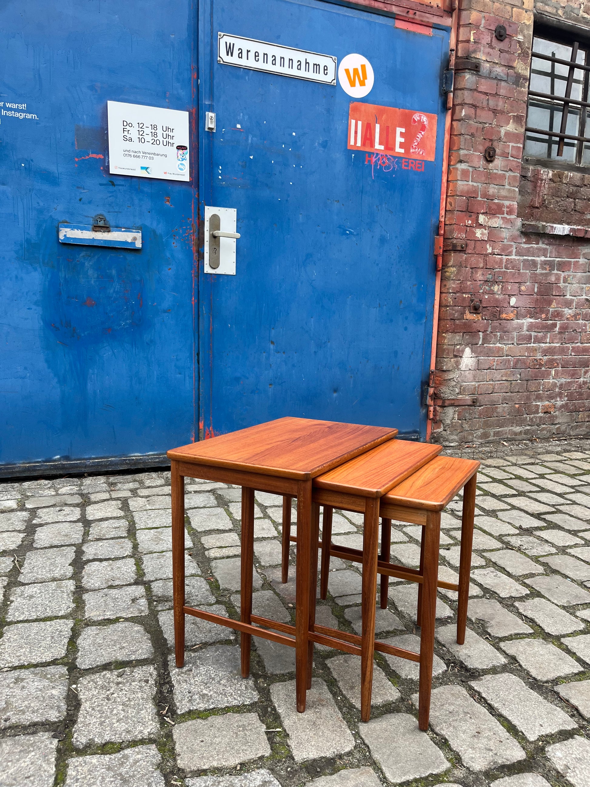 Satztische Teak von Opal Kleinmöbel