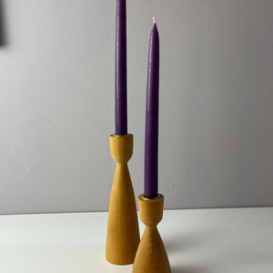 Set: 2x Kerzenständer Eiche