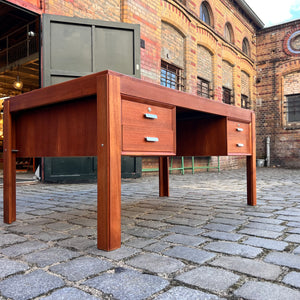 Doppel-Schreibtisch Teak von Erik Brouer für Brouer Møbelfabrik