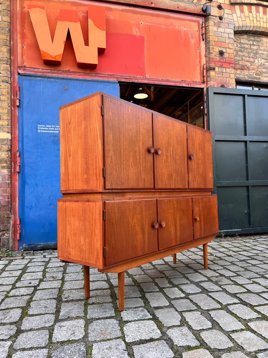 Highboard Teak mit runden Griffen
