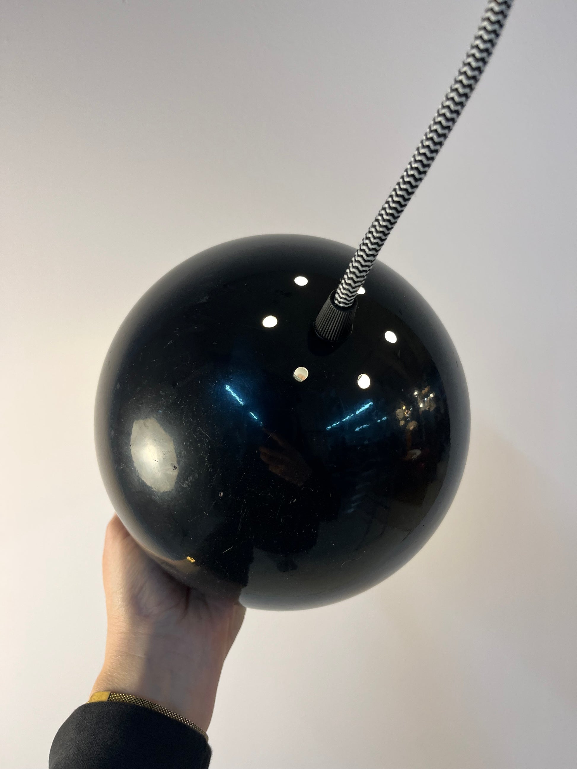 Kugellampe schwarz aus Dänemark