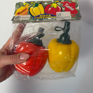Paprika Flaschen für Ketchup & Senf
