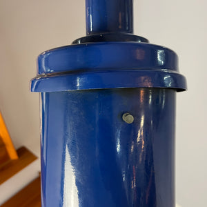 Industrielampe blau Metall