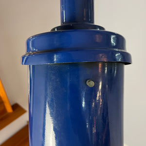 Industrielampe blau Metall