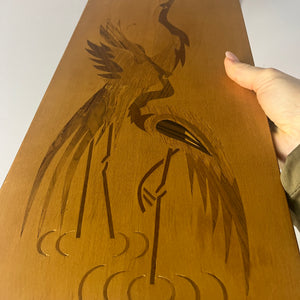 Intarsienbild Kraniche